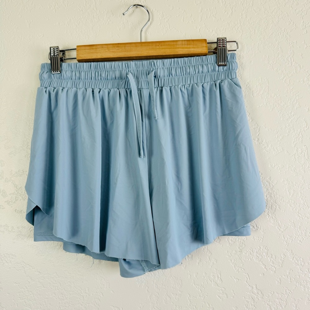 Light Blue Women's Athletic Shorts